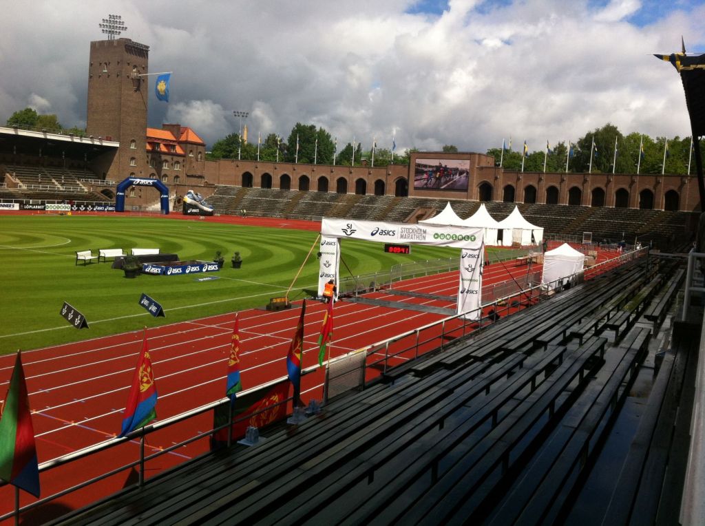 Picture of the starting or finish line